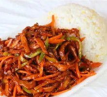 Fish-Flavored Shredded Pork Rice Bowl