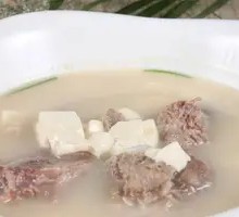 Fried Tofu with Pork Rib Rice