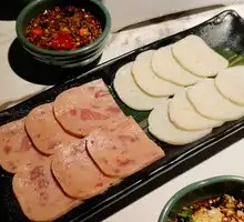 Fish Cake and Luncheon Meat Platter