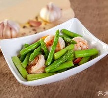 Asparagus Stir-Fried with Shrimp