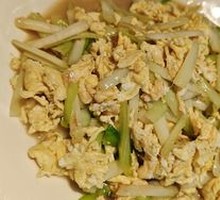 Scallion omelette