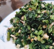 Fried Tofu with Watercress