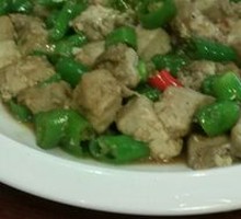 Spicy Green Pepper Tofu