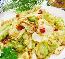 Salted Pork Stir-fried Cabbage Rice