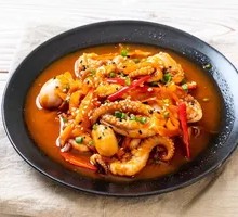Braised Squid with Octopus