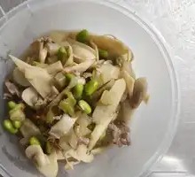 Bamboo Shoots and Edamame Stir-fry