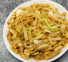 Egg and Sausage Fried Rice Noodles