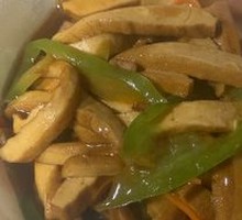 Fried Pork and Tofu Skin Rice Bowl