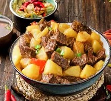 Beef and Potato Rice Bowl