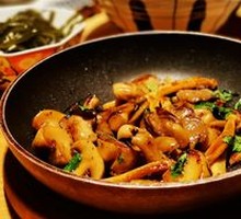Three Mushroom Sauté in Olive Oil