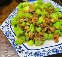 Spicy Green Pepper and Bamboo Shoots