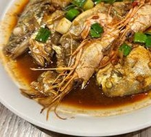 Braised Mixed Seafood Fish