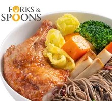 Slow-Roasted Chicken Leg Buckwheat Noodles