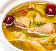 Bamboo Steam Chicken with Fire