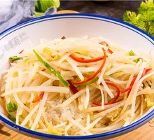 Sour Spicy Potato Noodles with Rice