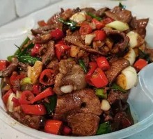 Stir-fried Pig Liver Rice Bowl