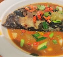Traditional Clay Pot Fish Head Stew