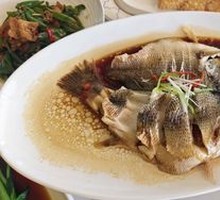 Steamed Sea Bass with Cantonese Style