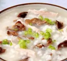 Vegetable Mushroom Pork Rice Porridge