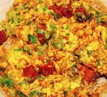 Scallion Char Siu Egg Fried Rice