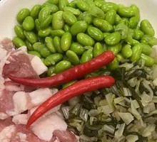 Pickled Vegetable Stir-fried with Wild Boar and Green Beans