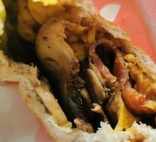 Peanut Bacon Salami Sandwich