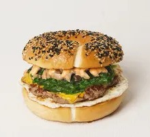 Popeye Bagel Burger