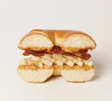 Banana Bacon Bagel Burger