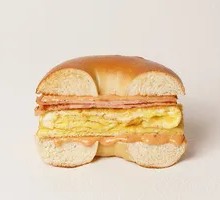 Meat Egg Bagel Burger