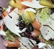 Smoked Salmon Cheese Salad