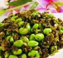 Pickled Mustard Greens with Soybeans and Pork Strips