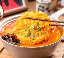 Tomato浓汤炸蛋面