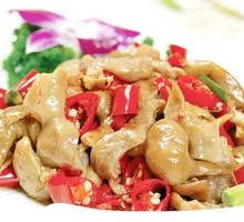 Green Pepper and Intestine Rice Bowl