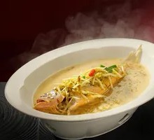 Steamed Yellow Croaker with Pickled Mustard Greens