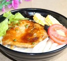 Pork Chop Noodles with Dumplings
