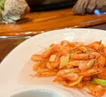 Boiled River Shrimp in Salt Water