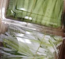 Cucumber with Green Onion Strips