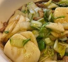 Stir-Fried Pork Noodles with Rice Cake