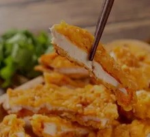 Golden Crispy Chicken Cutlet with Cola