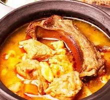 Spicy Pork Ribs and Chicken Stew