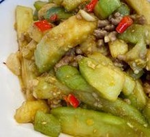 Salted Eggplant with Salted Egg Yolk