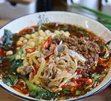 Pea and Chicken Offal Noodles