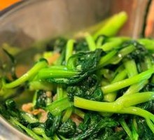 Fried Pork Crumbs with Bok Choy