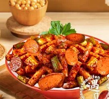 Ham Sausage Stir-Fried Rice Cake