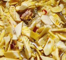 Salted Pork with Spring Bamboo Shoots Stew