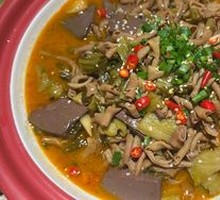 Duck Intestine Hot Pot