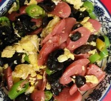 Grilled Sausage and Egg Stir-fry