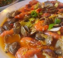 Pickled Clam and Shrimp Stir-fry