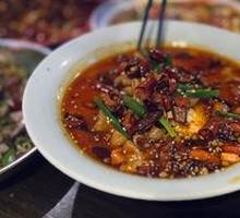 Homemade Tofu and Intestine Dish