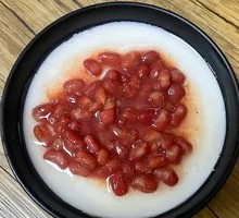 Red Bean Double-Layer Milk Pudding